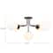 Hello Honey® 27.5" Sputnik Semi-Flush Mount Opal Glass Ceiling Light
